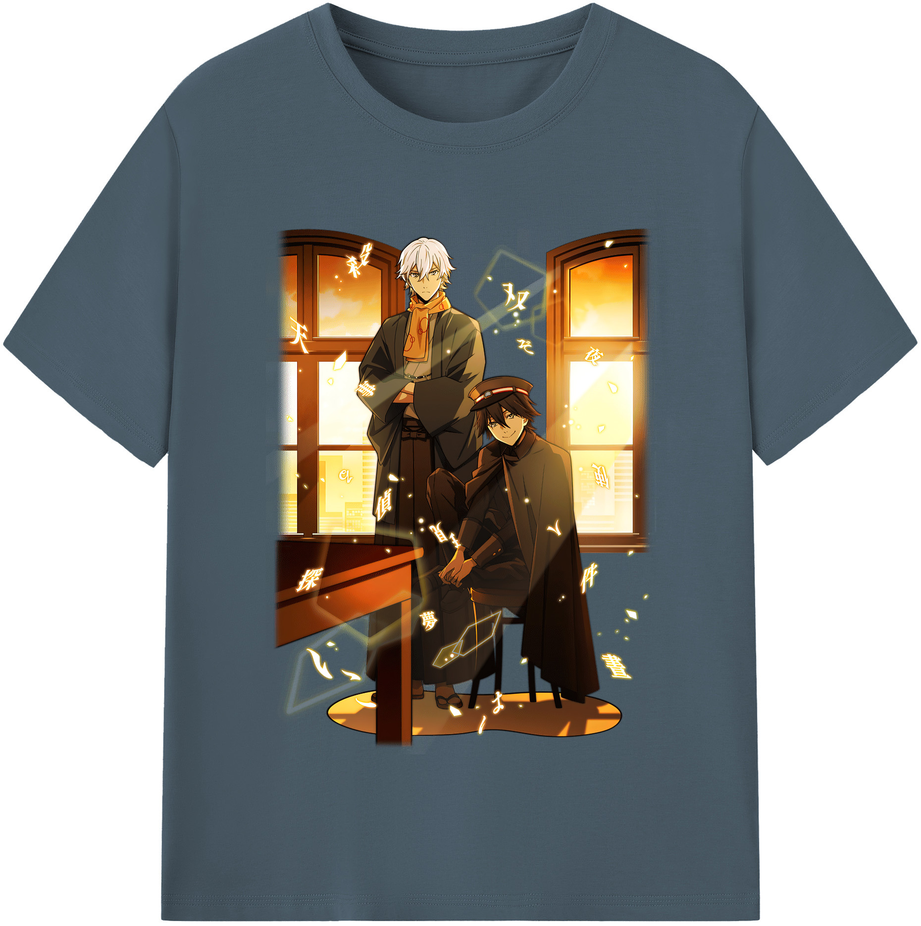 （画像用） 文豪ストレイドッグス Bungo Stray Dogs 綿100％半袖Tシャツ（フロントプリント）